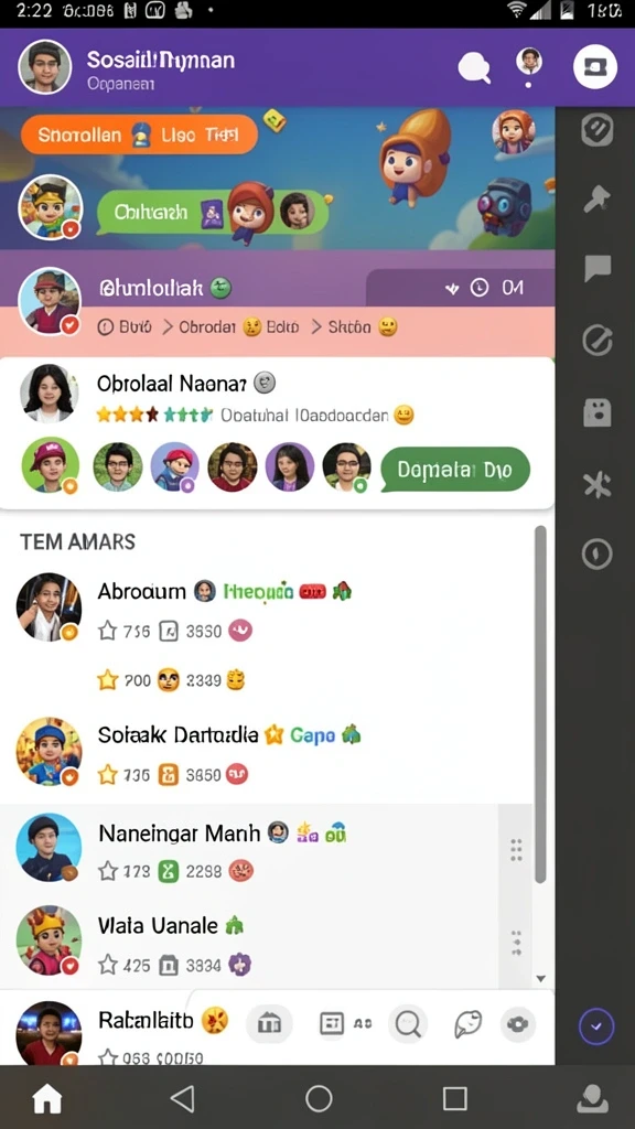 Karakter unik yang dapat dipilih sesuai selera pemain.