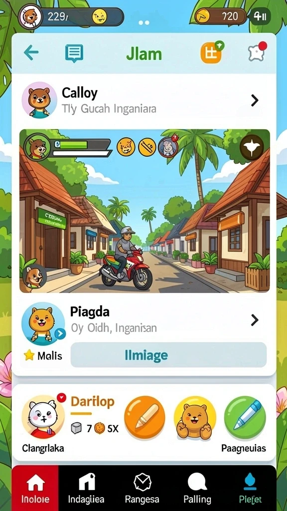Karakter unik dengan kemampuan spesial.