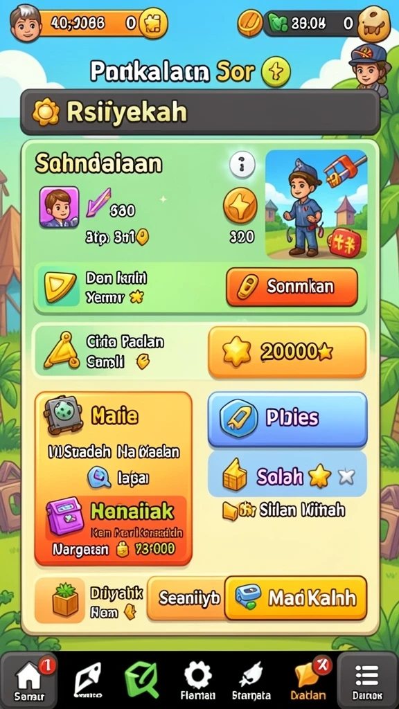 Screenshot dari leaderboard yang kompetitif.