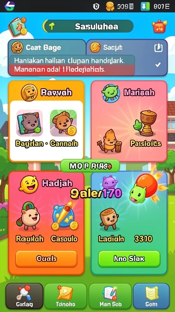 Evolusi karakter pemain yang menarik dan menghibur.