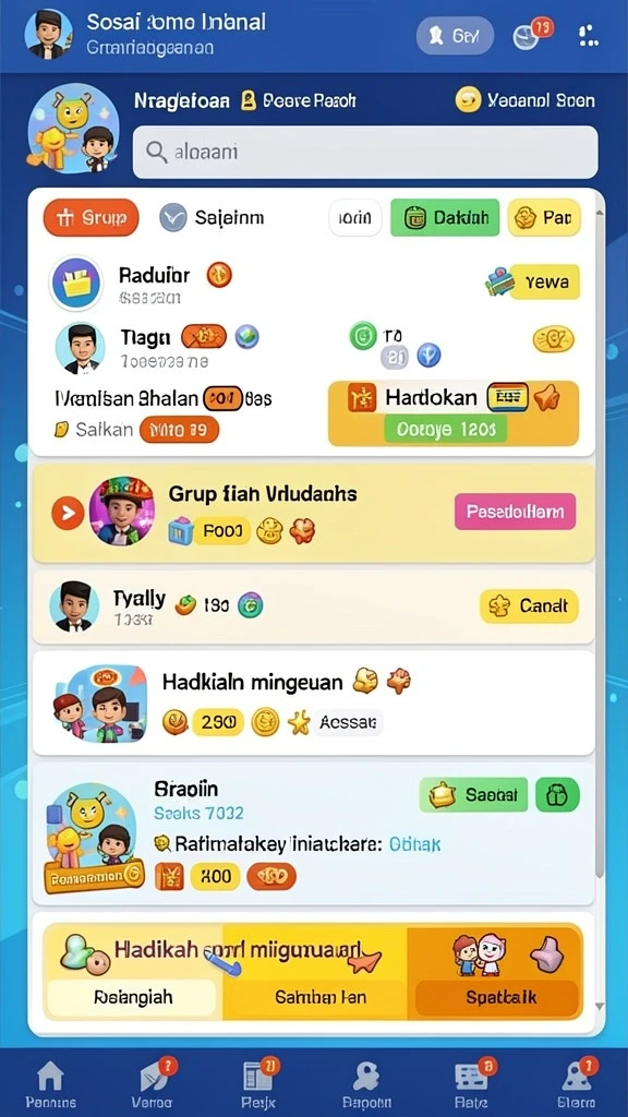 Tampilan antarmuka permainan yang menarik dan mudah digunakan.