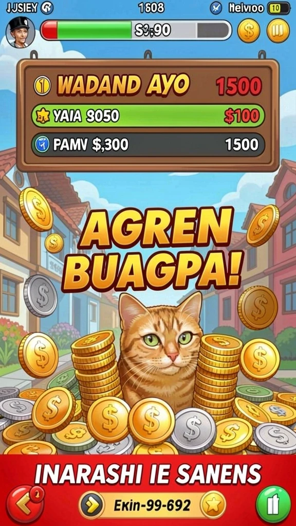 Contoh level menantang yang harus diatasi.