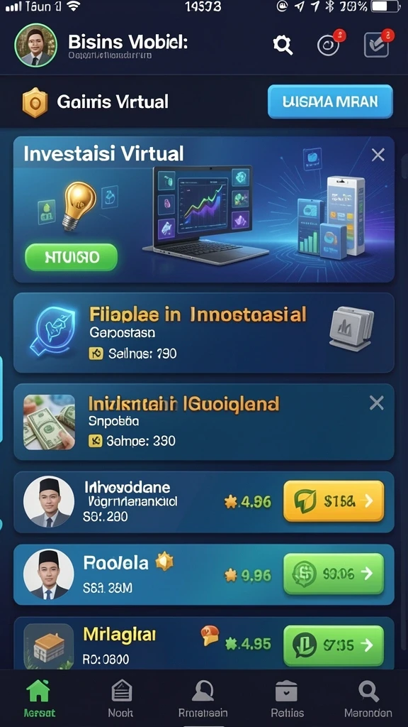 Beragam permainan slot yang penuh warna dan seru.