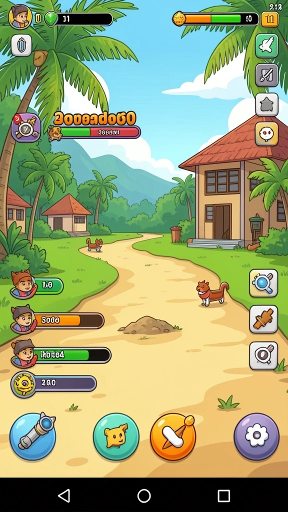 Screenshot menunjukkan antarmuka permainan yang menarik.