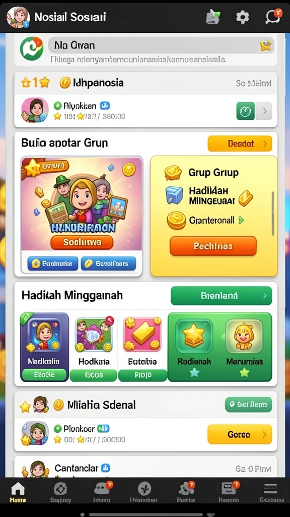 Level yang penuh tantangan dan petualangan seru.