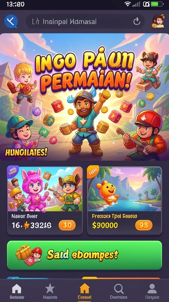 Tangkapan layar dari level menantang yang penuh rintangan.