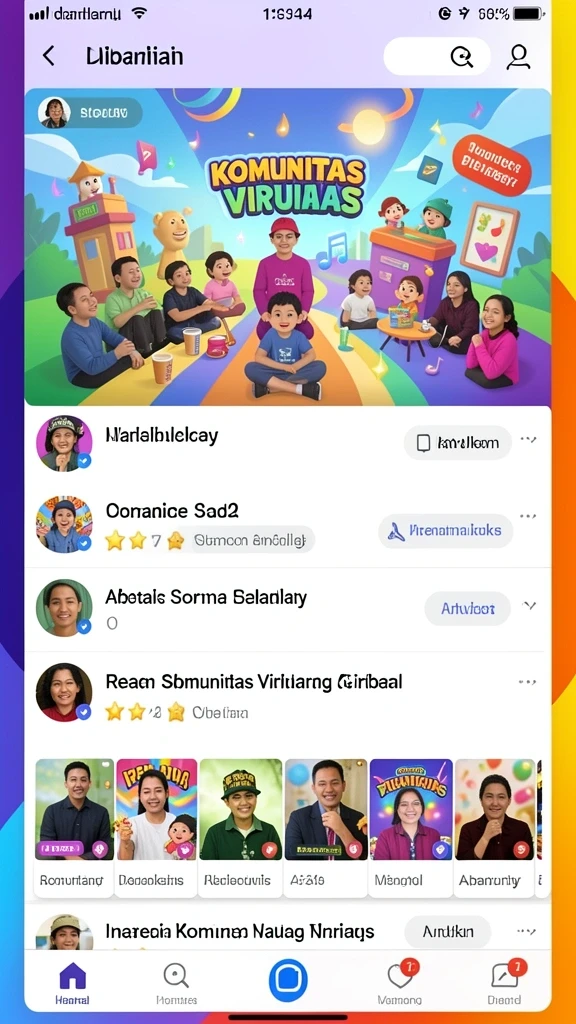 Beragam pilihan permainan yang tersedia.