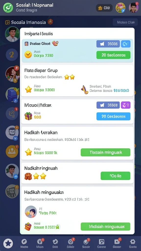 Tampilan menu utama yang menarik dan intuitif.