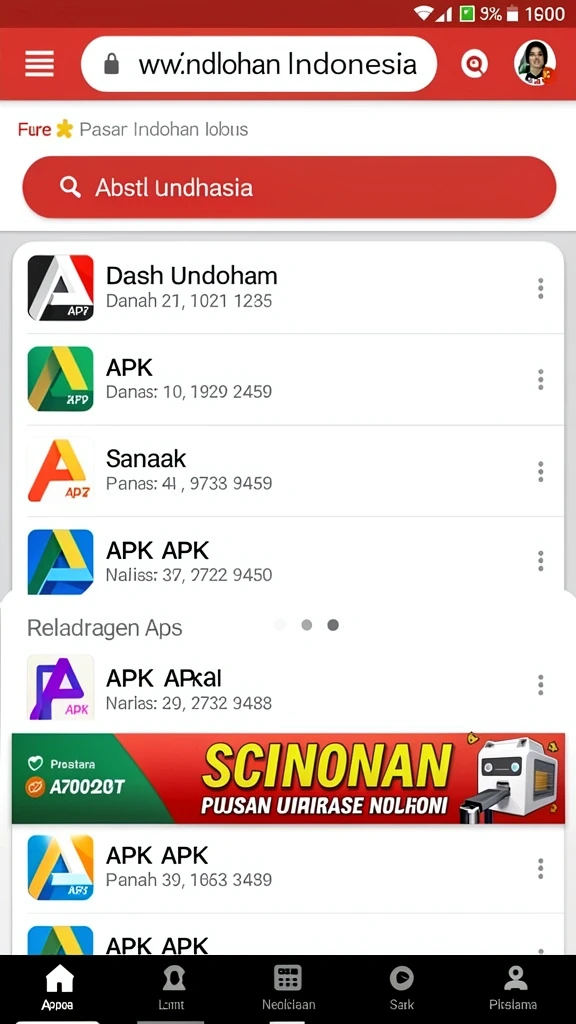 Tampilan awal KAPTEN77 yang menarik dan penuh warna.