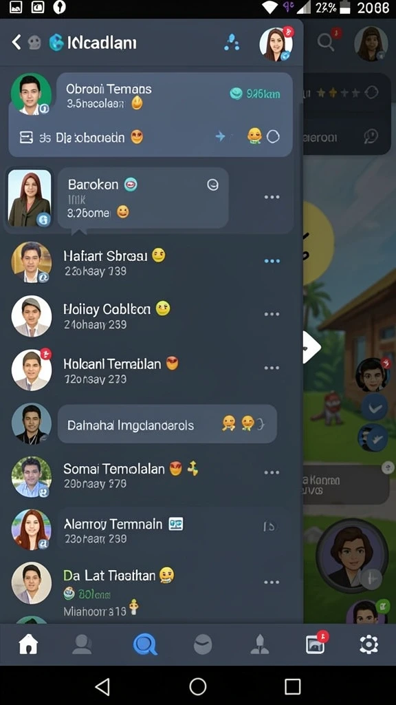 Fitur chat untuk interaksi real-time.
