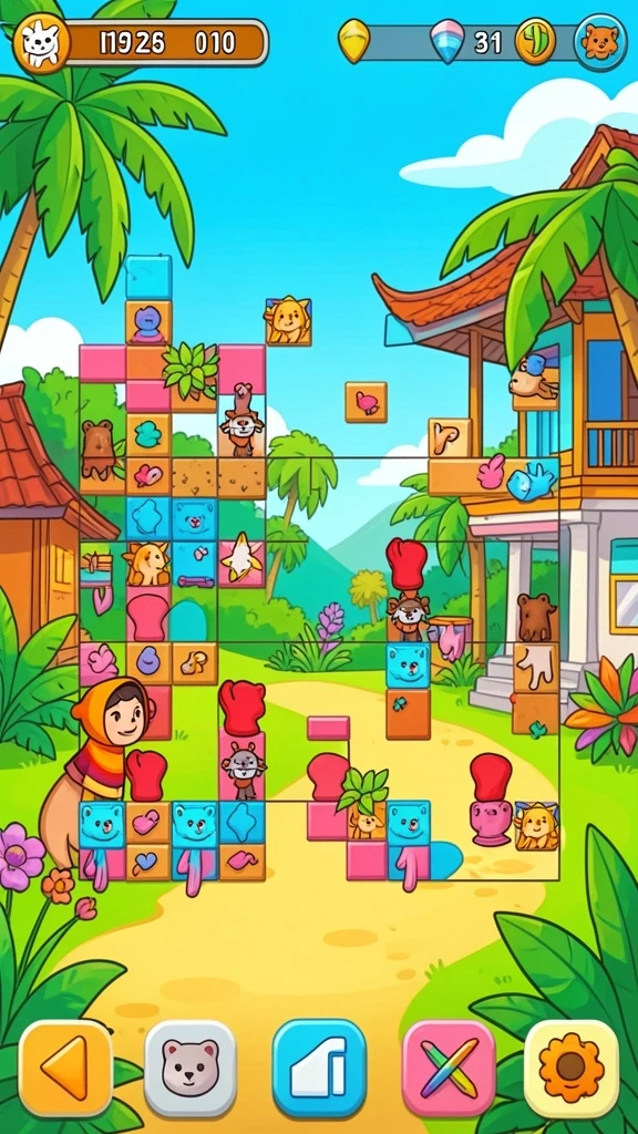 Screenshot menunjukkan karakter utama MPO08 dalam aksi.