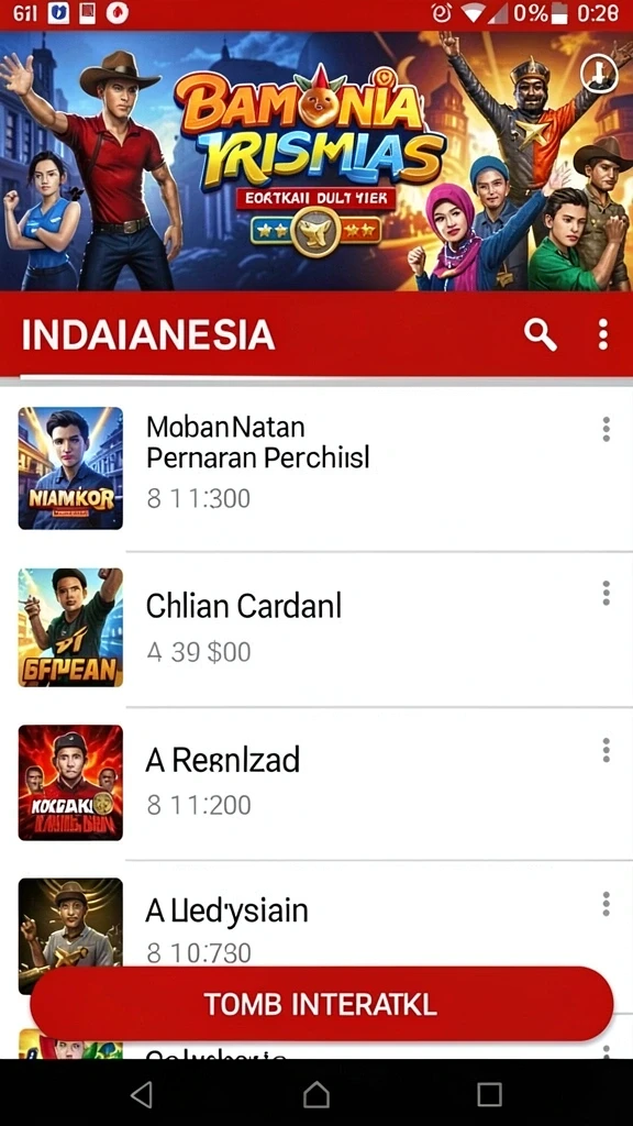 Tampilan antarmuka menarik dengan navigasi mudah.