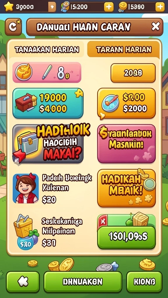 Gambaran tentang fitur bonus yang membuat permainan semakin seru.