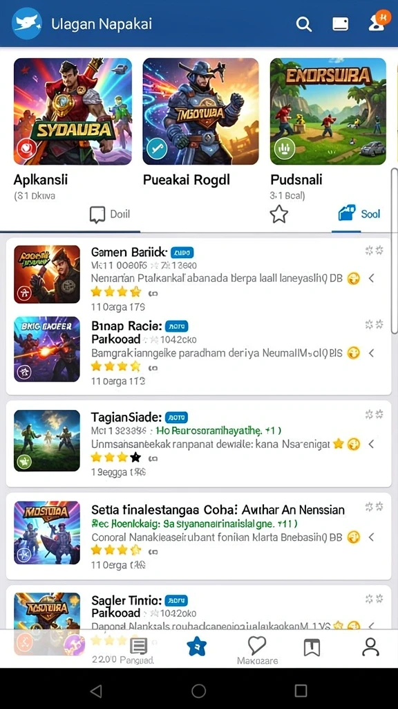 Tampilan awal yang menarik dan penuh warna.