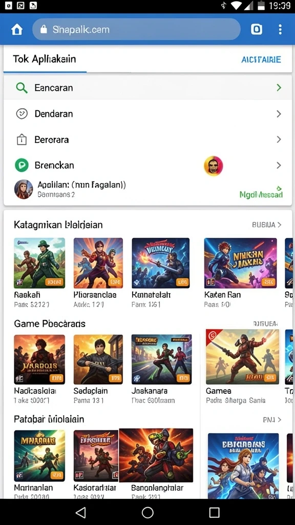 Tampilan awal SEHOKI dengan karakter utama yang menarik.