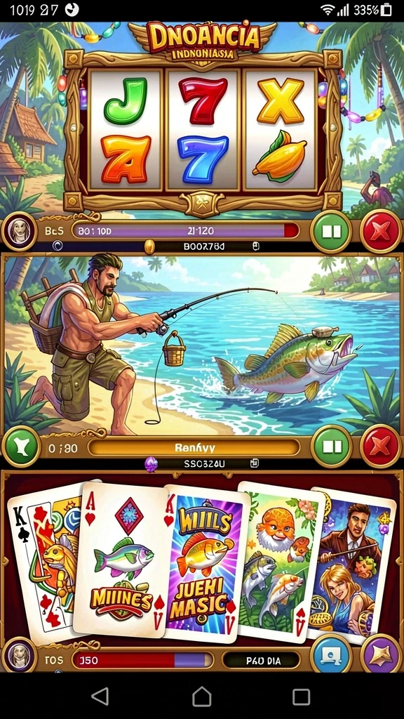 Screenshot tampilan awal game SIA777.