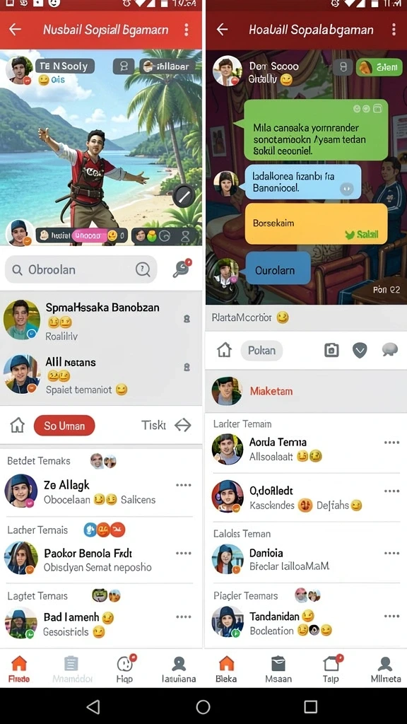Karakter-karakter unik yang dapat dipilih oleh pemain.